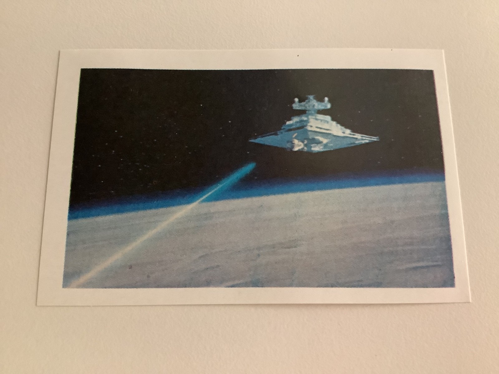 1977 PACOSA DOS BARCELONA STAR WARS IMPERIAL STAR DESTROYER CARD #14 RARE EX+