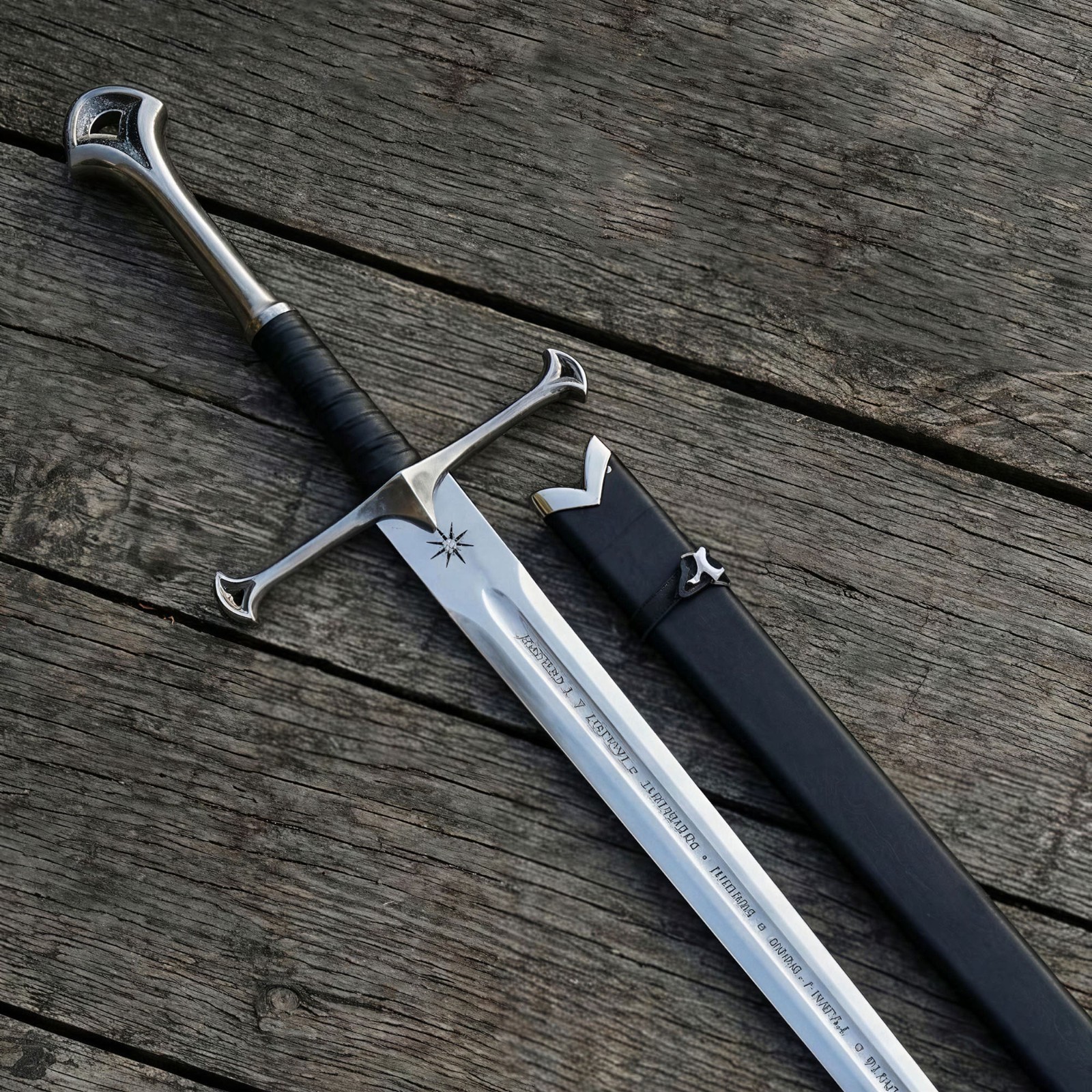 Anduril Narsil Sword King Elessar Steel Replica Lord of the Rings Hand Forged