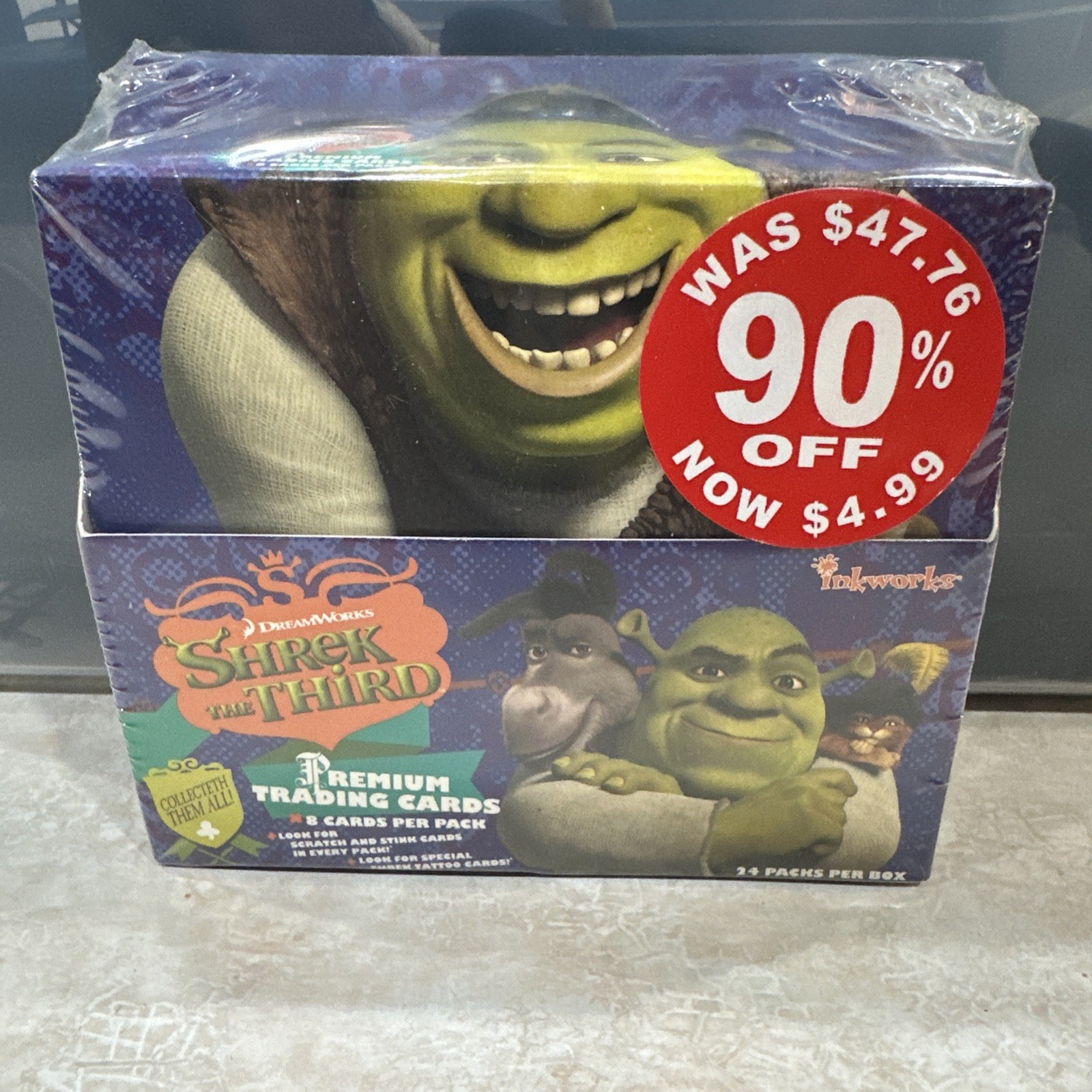 RARE Inkworks Shrek The Third Trading Cards Sealed 24 Packs Factory Sealed RARE Inkworks Shrek The Third Trading Cards Sealed 24 Packs Factory Sealed