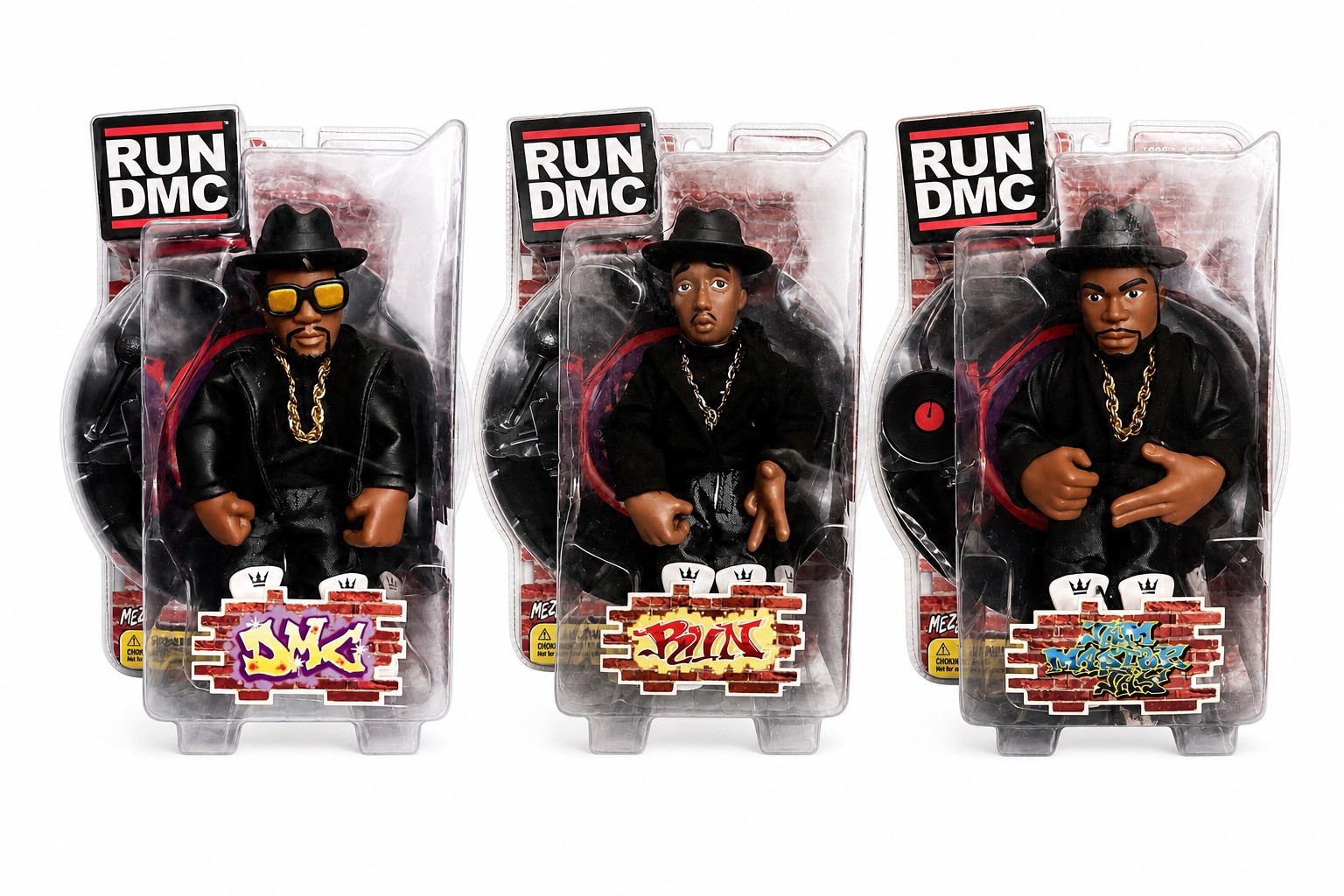 Run DMC Mezco 2002 1st Edition Full Set SEALED OG Hip Hop Grail Figures