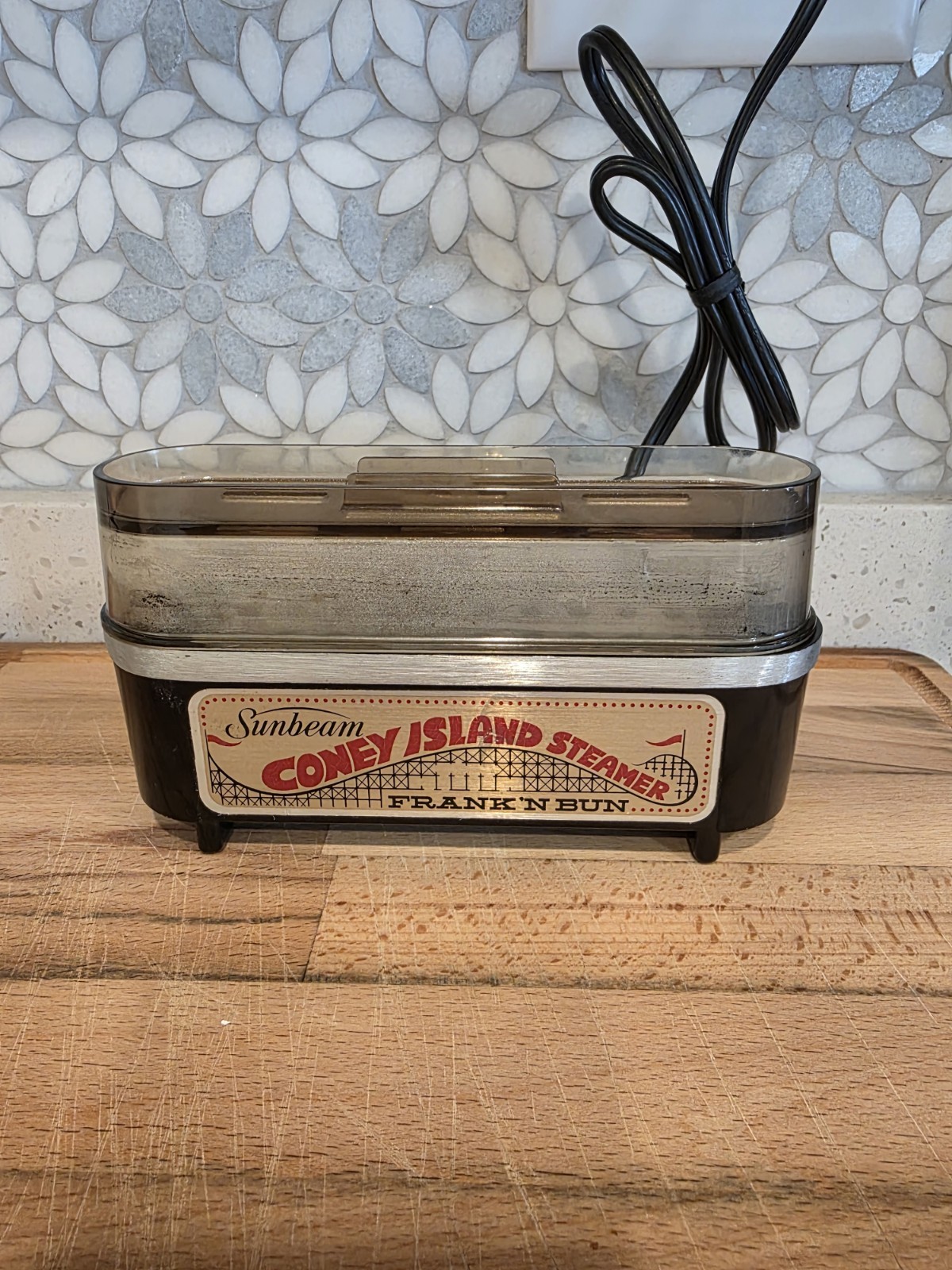 Vintage 1970s Sunbeam Coney Island Frank‘ N Bun Hot Dog Steamer - WORKS Vintage 1970s Sunbeam Coney Island Frank‘ N Bun Hot Dog Steamer - WORKS