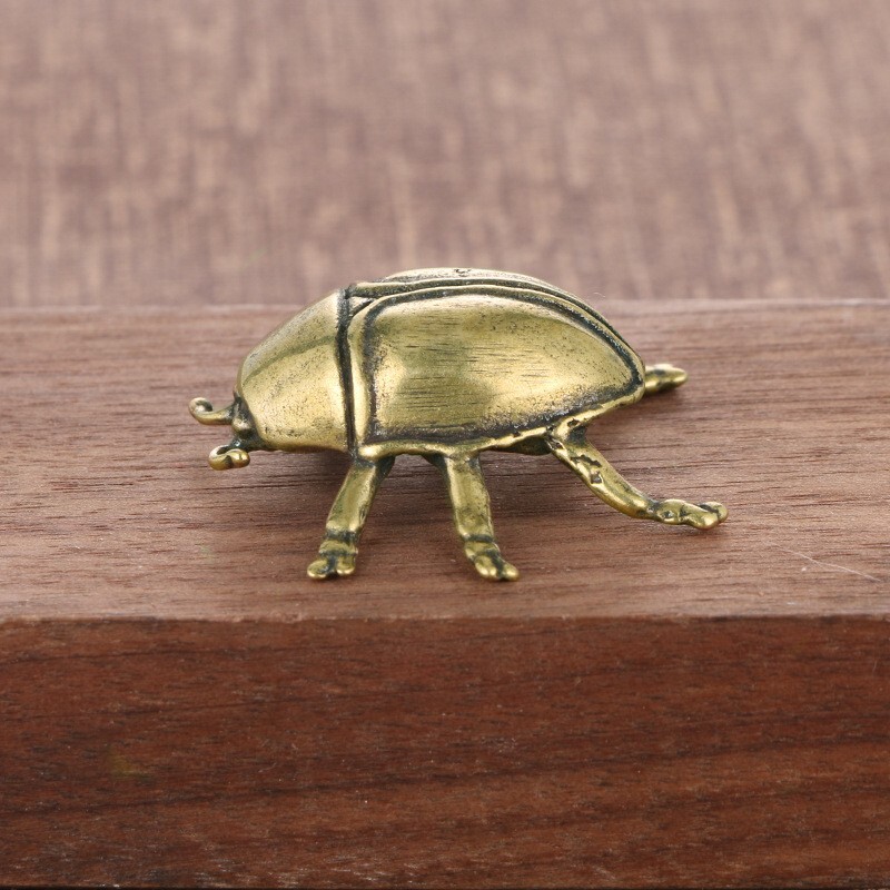 Solid Brass Ladybug Figurine Small Statue House Decoration Animal Figurines Toys Solid Brass Ladybug Figurine Small Statue House Decoration Animal Figurines Toys
