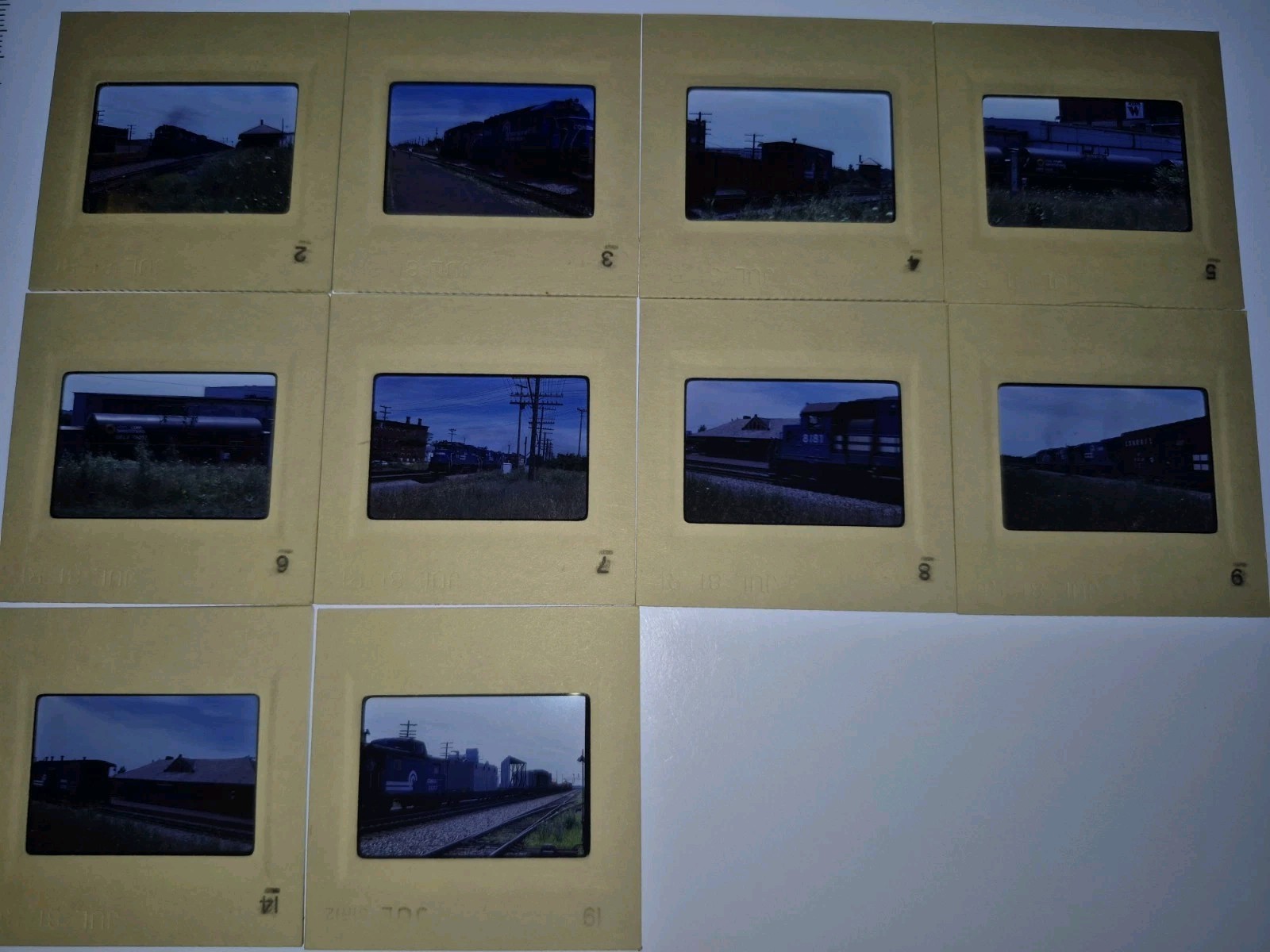 10- July 1981 Conrail CR RR North East Pa. Railroad Slides Kodachrome A14