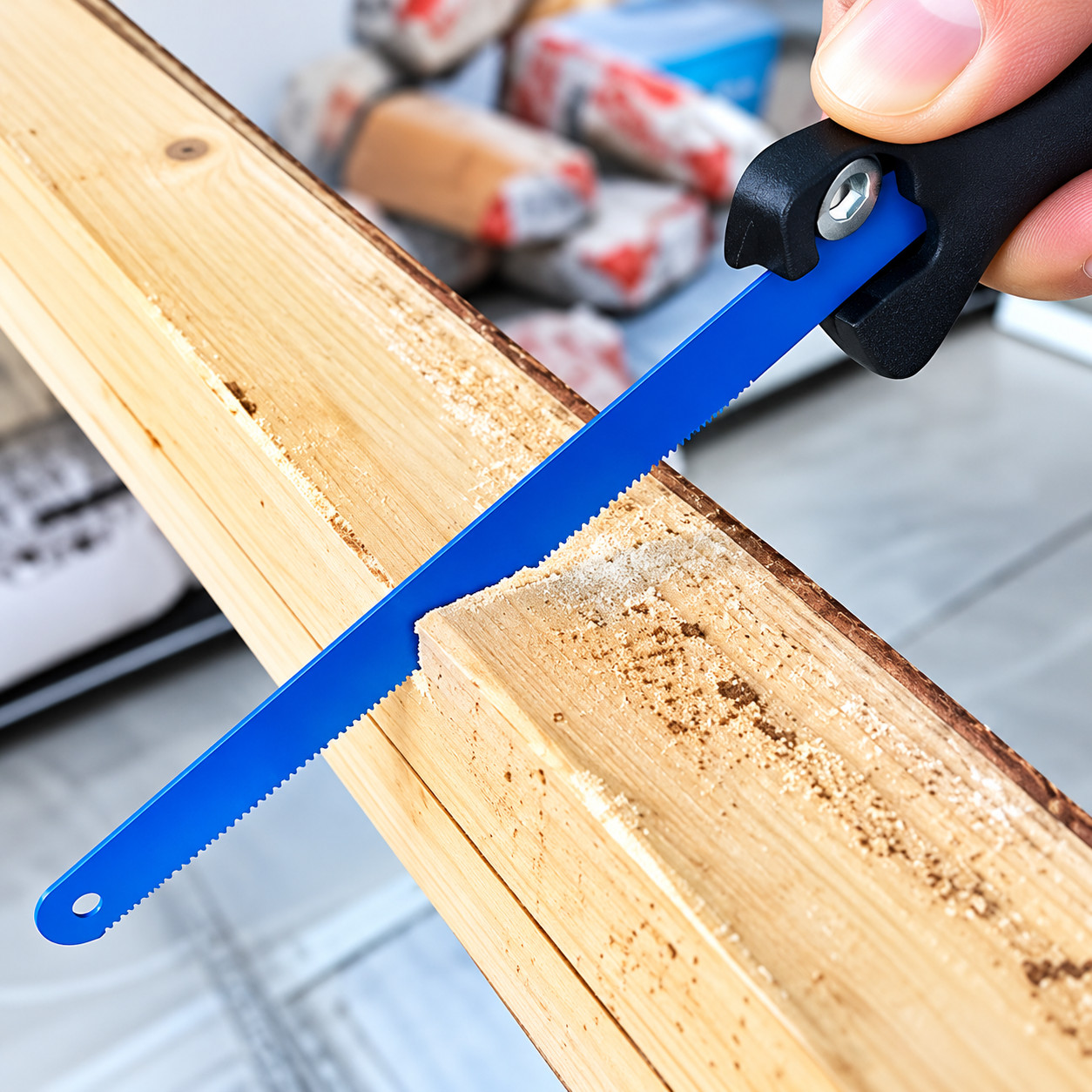 Mini Hand Saw Plastic Handle PVC Pipe Saw Woodworking Gardening Cutting Tool UK