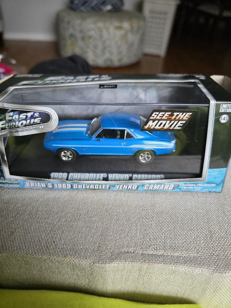 GREENLIGHT 86206 1:43 BRIAN\'S 1969 CHEVY CAMARO YENKO FAST & FURIOUS