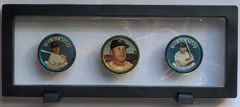 1964 Topps Coins – Mickey Mantle 3-Coin Set – #120 & #131 All-Star Variations