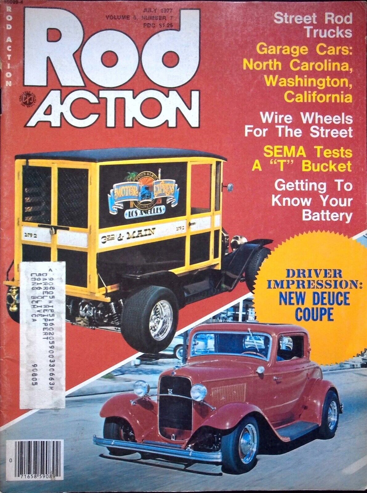 1932 FORD 3-WINDOW COUPE - ROD ACTION MAGAZINE, VOL 6, NO  7 JULY 1977
