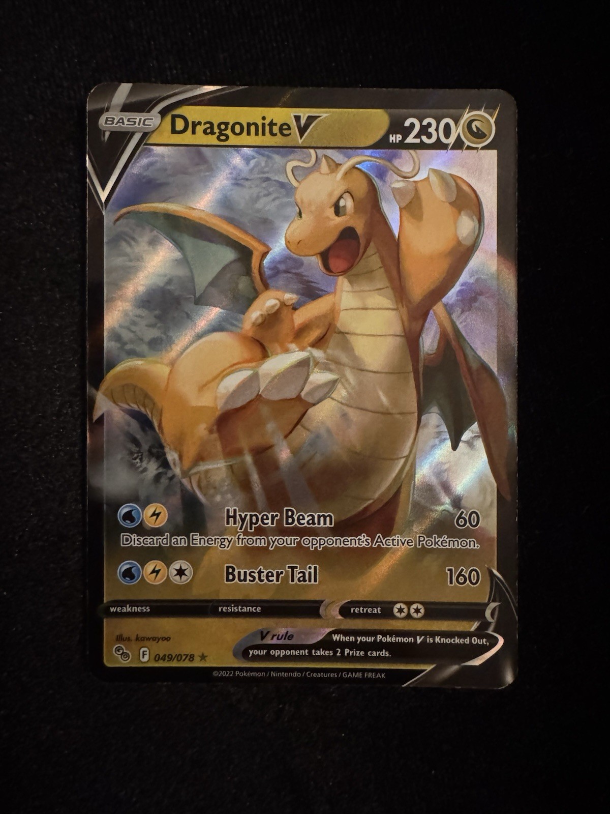 Pokemon TCG Dragonite V 049/078 Pokemon GO