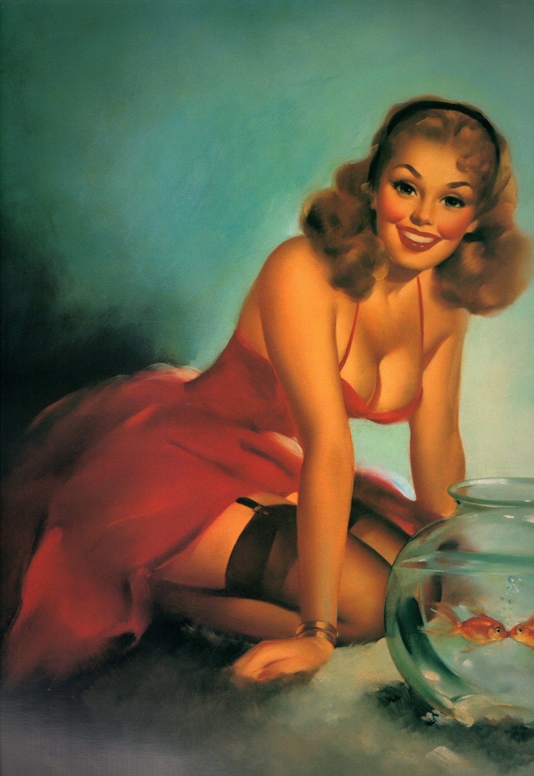 THE GREAT AMERICAN PIN-UP Meisel Gallery Portfolio-8 Folio Prints/Case-Elvgren +