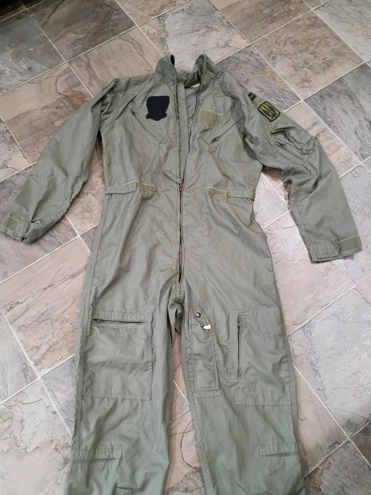 VTG 80s US Military Flight Suit Flyers Coveralls Mens Large Air Force