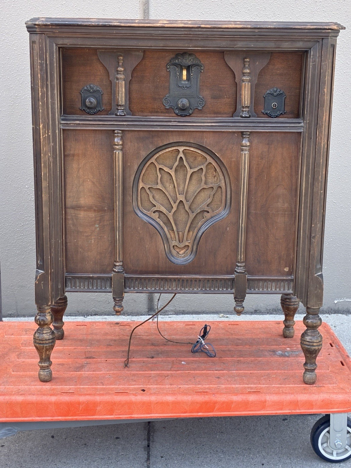 1928 RCA Radiola 60 Console Radio First AC Superheterodyne AS-IS w/ Manual
