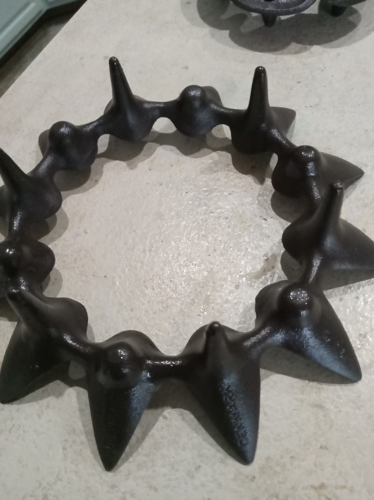 Vintage Cast Iron Starcluster Thin Taper Candle Holder Jens Quistgaard Dansk