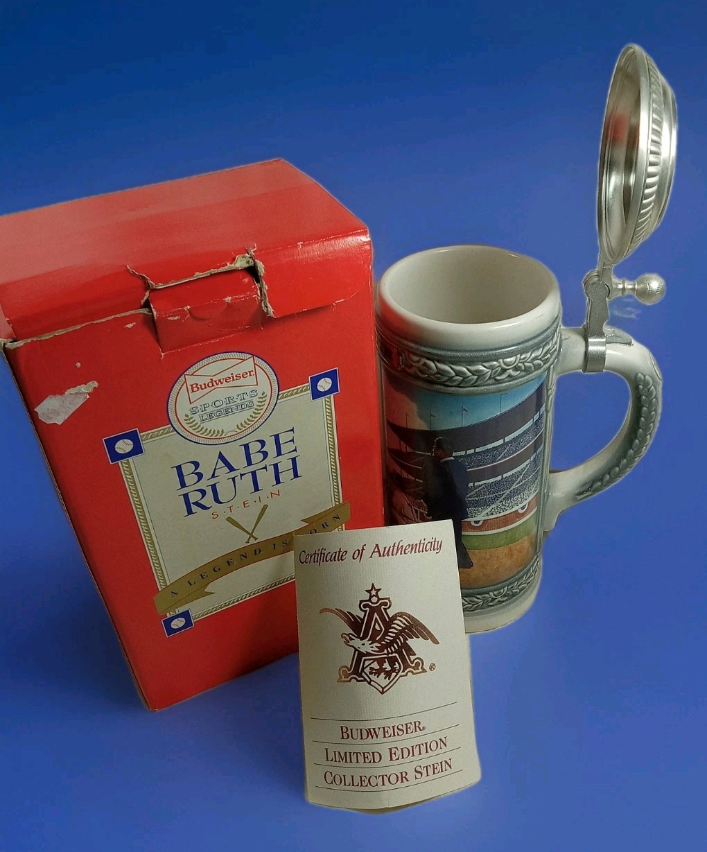 Budweiser SPORTS EDITION STEINS - BABE RUTH -  A Legend Is Born Limited 50000