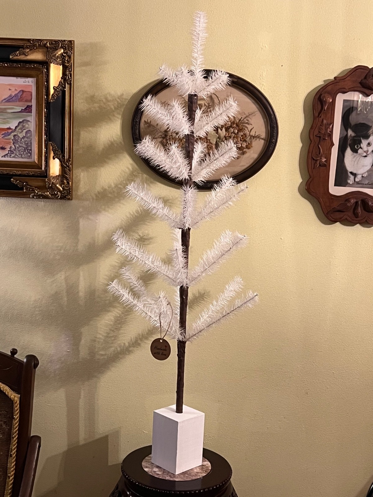 SALE 3.5 ft  AUTHENTIC Replica 1850 GERMAN CHRISTMAS FEATHER TREE😹🥳we make it