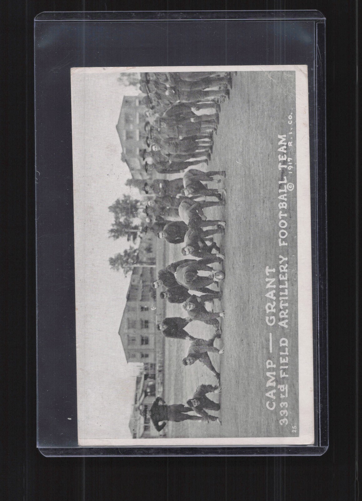 1917 Camp Grant 333rd Field Artillery Football Team Postcard Posted 1918 1917 Camp Grant 333rd Field Artillery Football Team Postcard Posted 1918