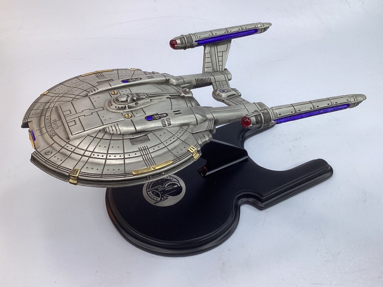 RARE 2002 Franklin Mint Star Trek Enterprise NX-01 Pewter 9 RARE 2002 Franklin Mint Star Trek Enterprise NX-01 Pewter 9