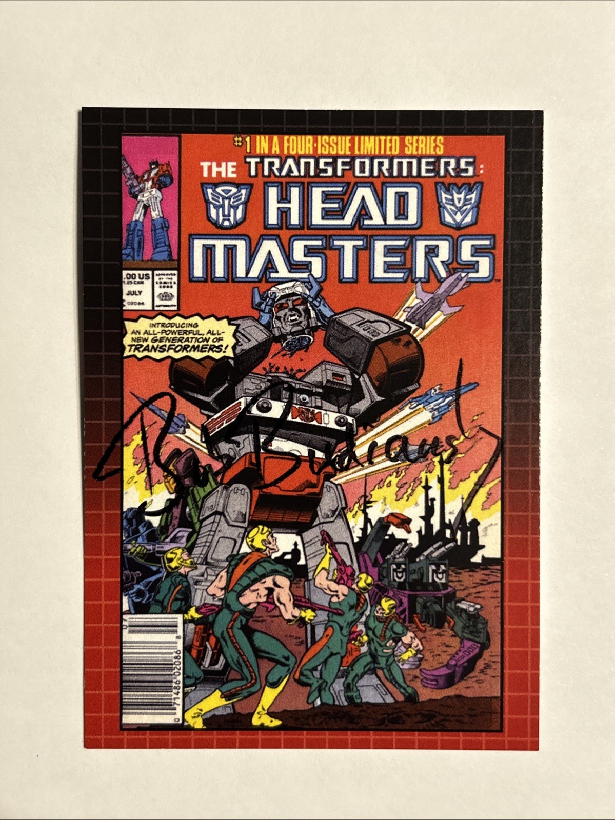 Dynamite Transformers 40th Anniversary Bob Budiansky On Card Auto 1/3