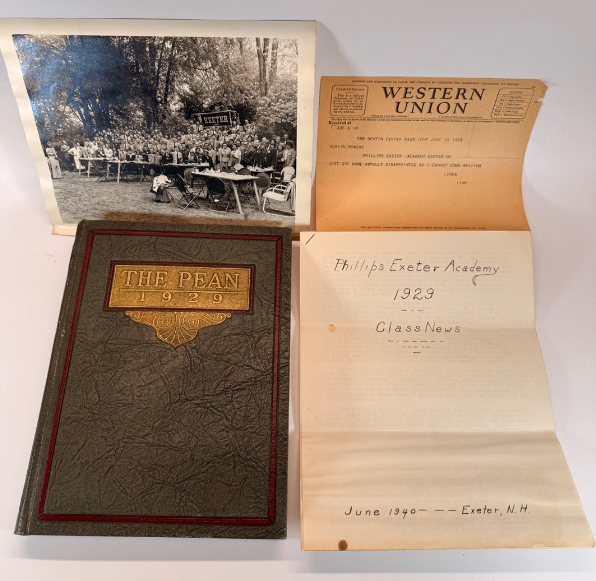 1929 Phillips Exeter Academy PEAN Yearbook Exeter NH Photos Ephemera