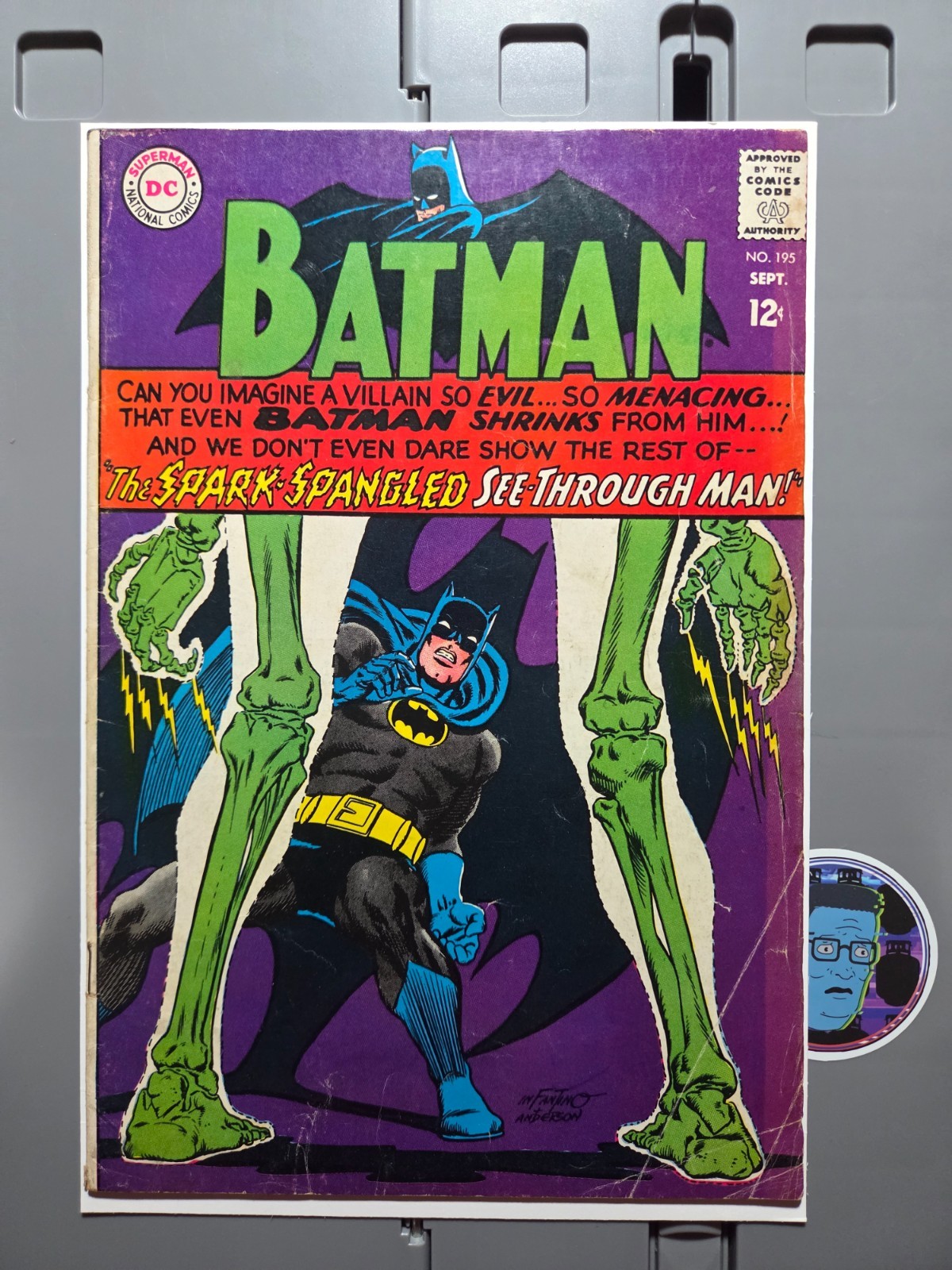 Batman Comics #195 - The Spark-Spangled See-Through Man Batman Comics #195 - The Spark-Spangled See-Through Man