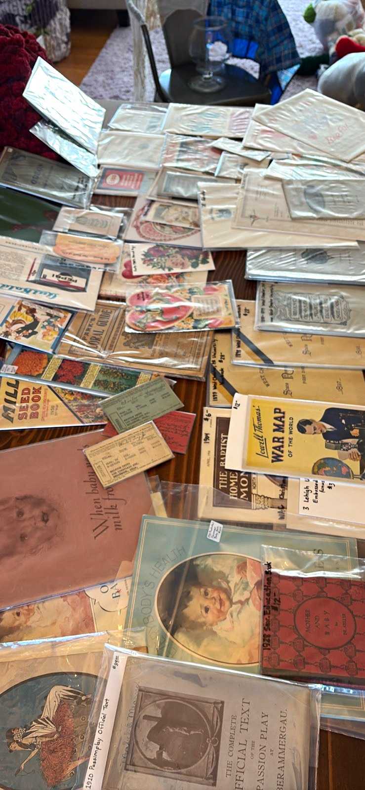 Vintage Paper Ephemera Lot 1800s-1900s Playbills Postcards Ads Booklets Vintage Paper Ephemera Lot 1800s-1900s Playbills Postcards Ads Booklets