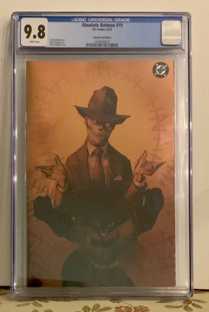 ABSOLUTE BATMAN 19 OTTO SCHMIDT FOIL VAR 1st ABSOLUTE SCARECROW LTD 999 CGC 9.8 ABSOLUTE BATMAN 19 OTTO SCHMIDT FOIL VAR 1st ABSOLUTE SCARECROW LTD 999 CGC 9.8