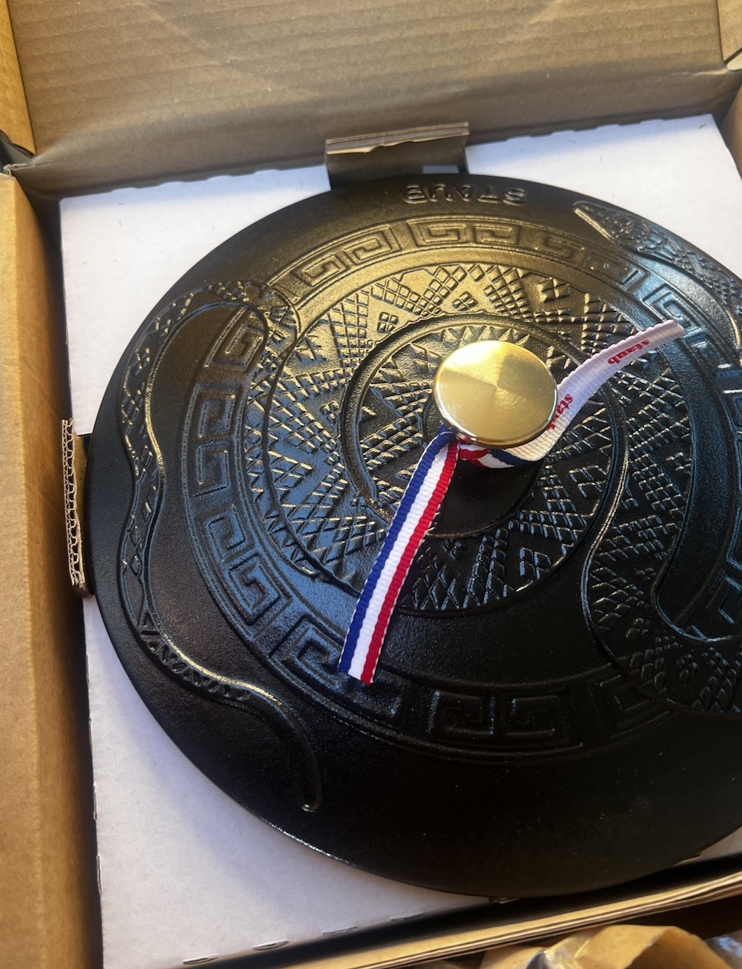 Staub Dutch Oven Year Of The Snake 5  Qt Black # 26 New in Box Last one Rare