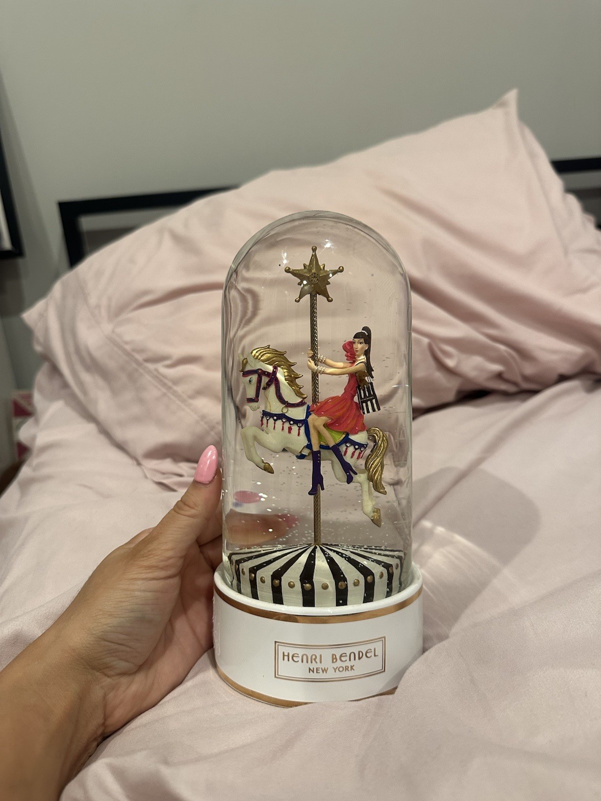 Henri Bendel New York Carousel Snow Globe