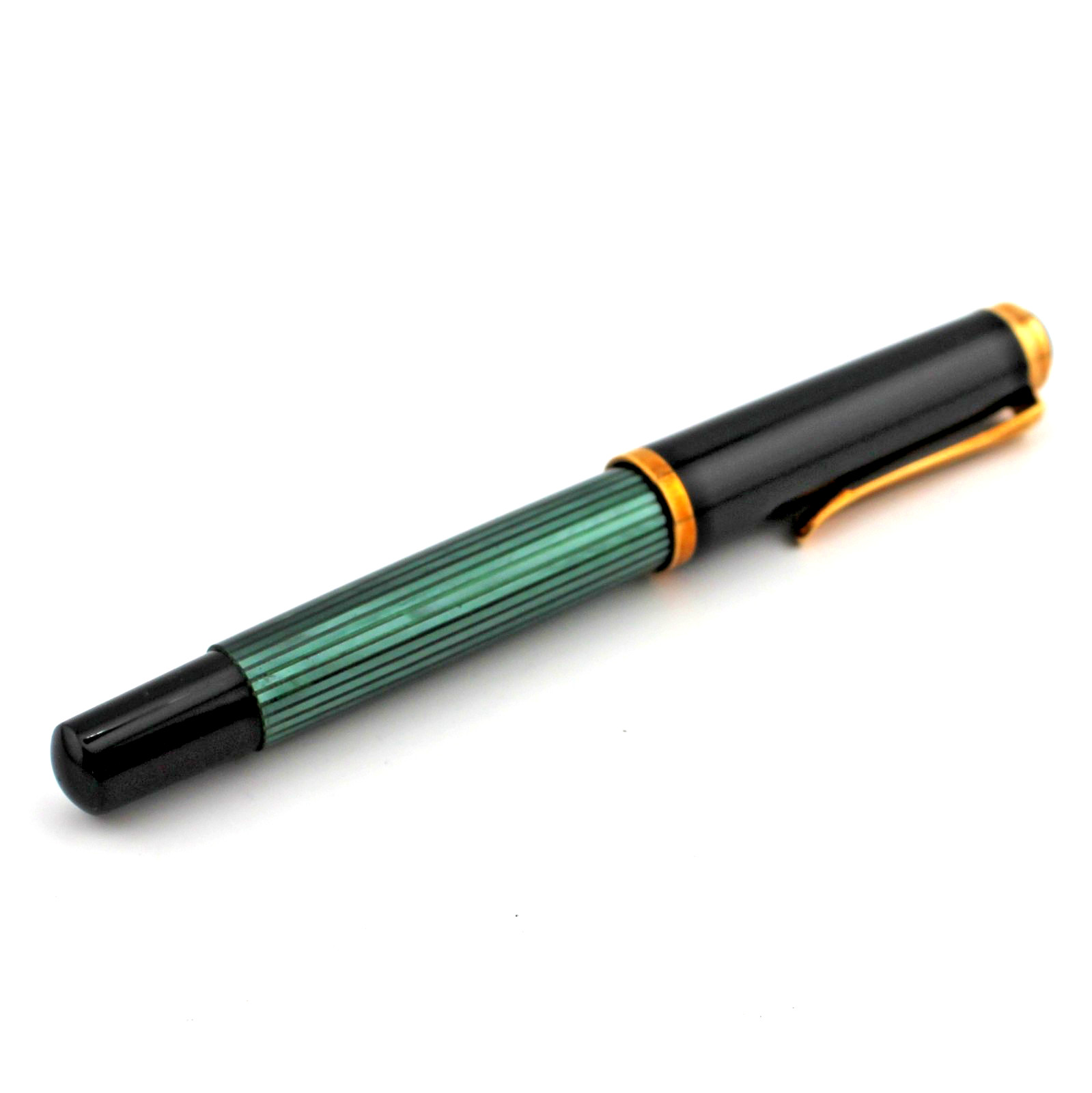 Pelikan M400 Old Style Green Piston Fountain Pen Sovereign 14ct 585 Gold Nib OB Vintage