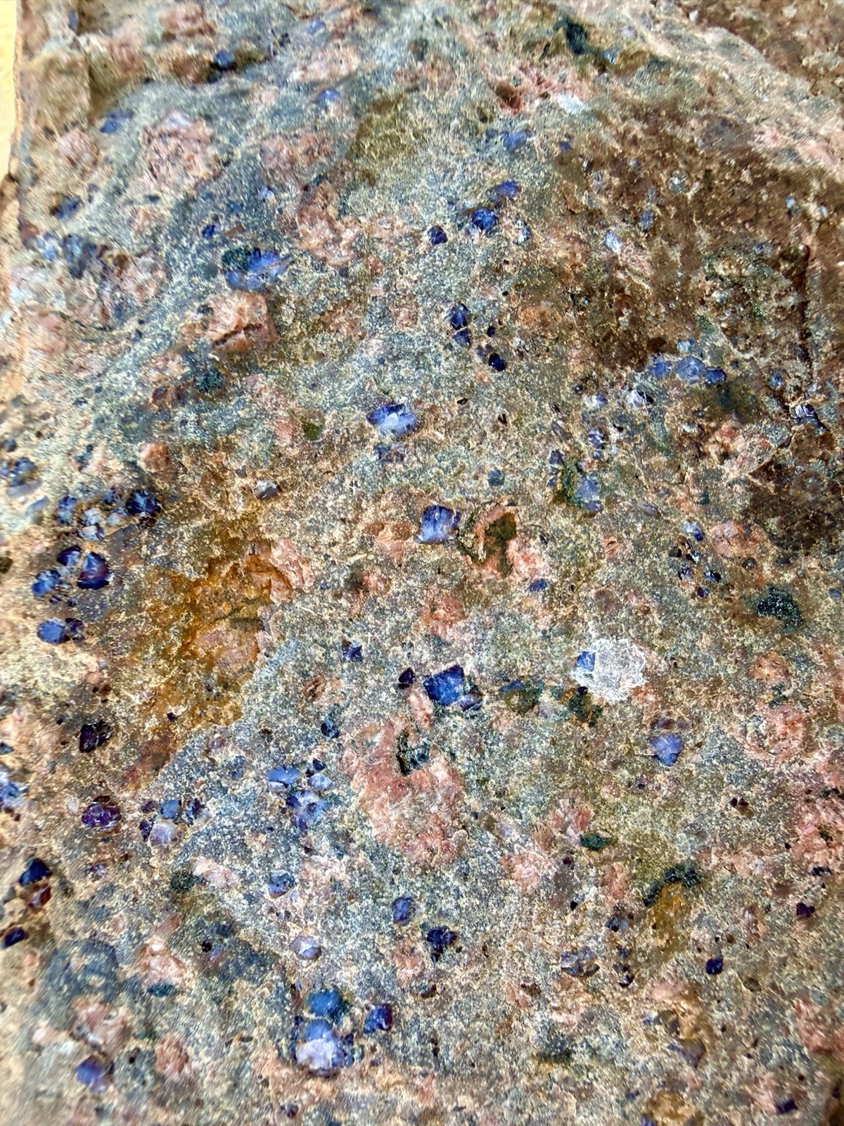 TEXAS LLANITE~Huge 33# Boulder~High Quality~Lots Of Blue Quartz~Lapidary/Display