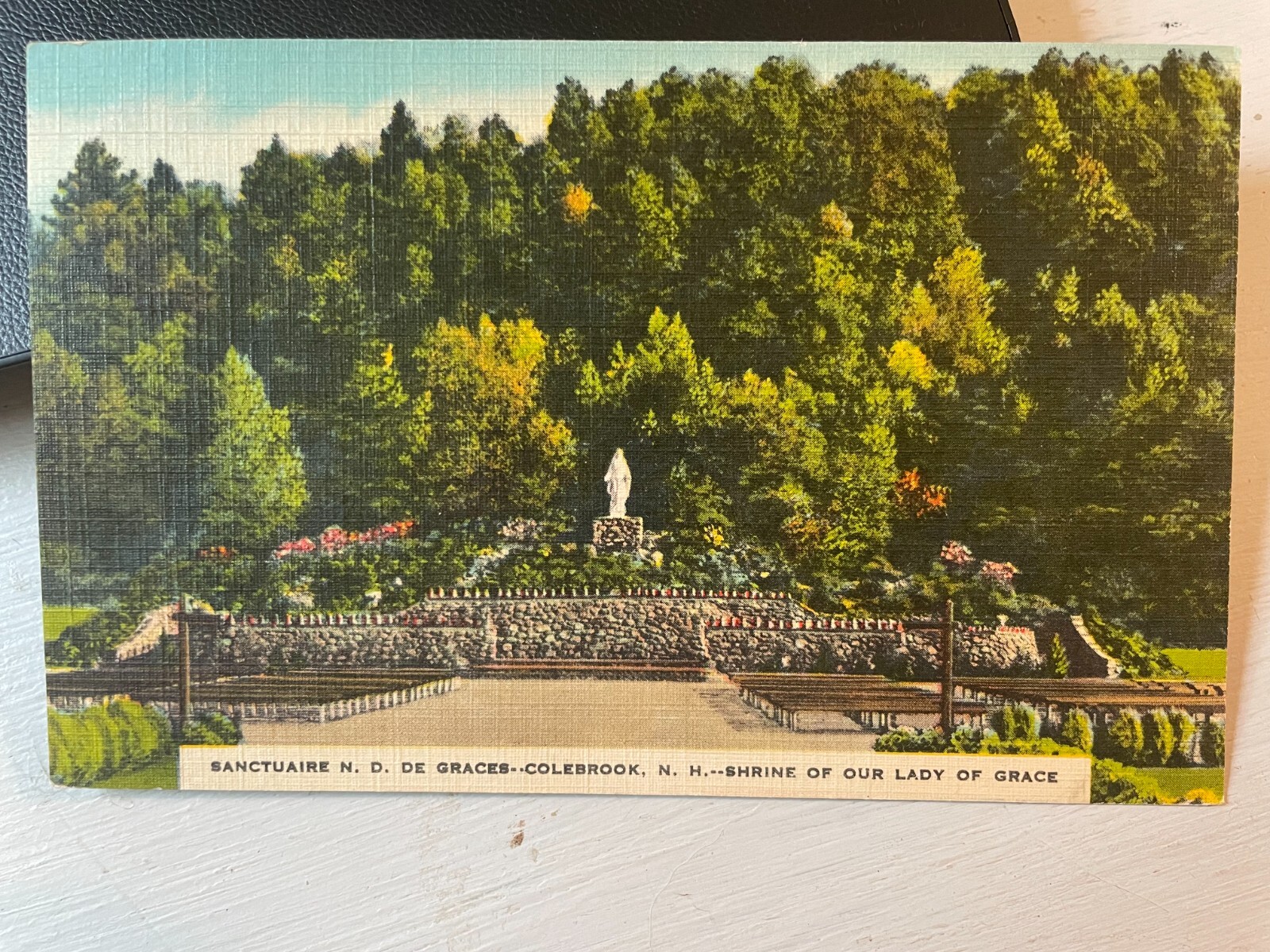 Vintage Postcard 1930-45 Shrine of Our Lady of Grace Route 3 Colebrook NH Vintage Postcard 1930-45 Shrine of Our Lady of Grace Route 3 Colebrook NH