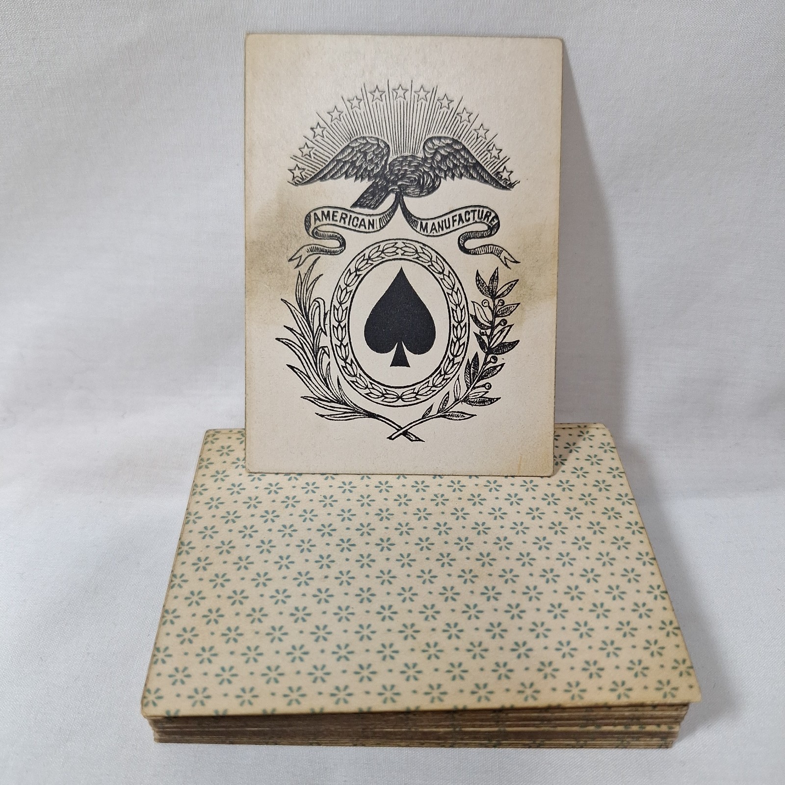 Antique American Manufacture Faro Playing Cards c1880 Complete Second Quality 