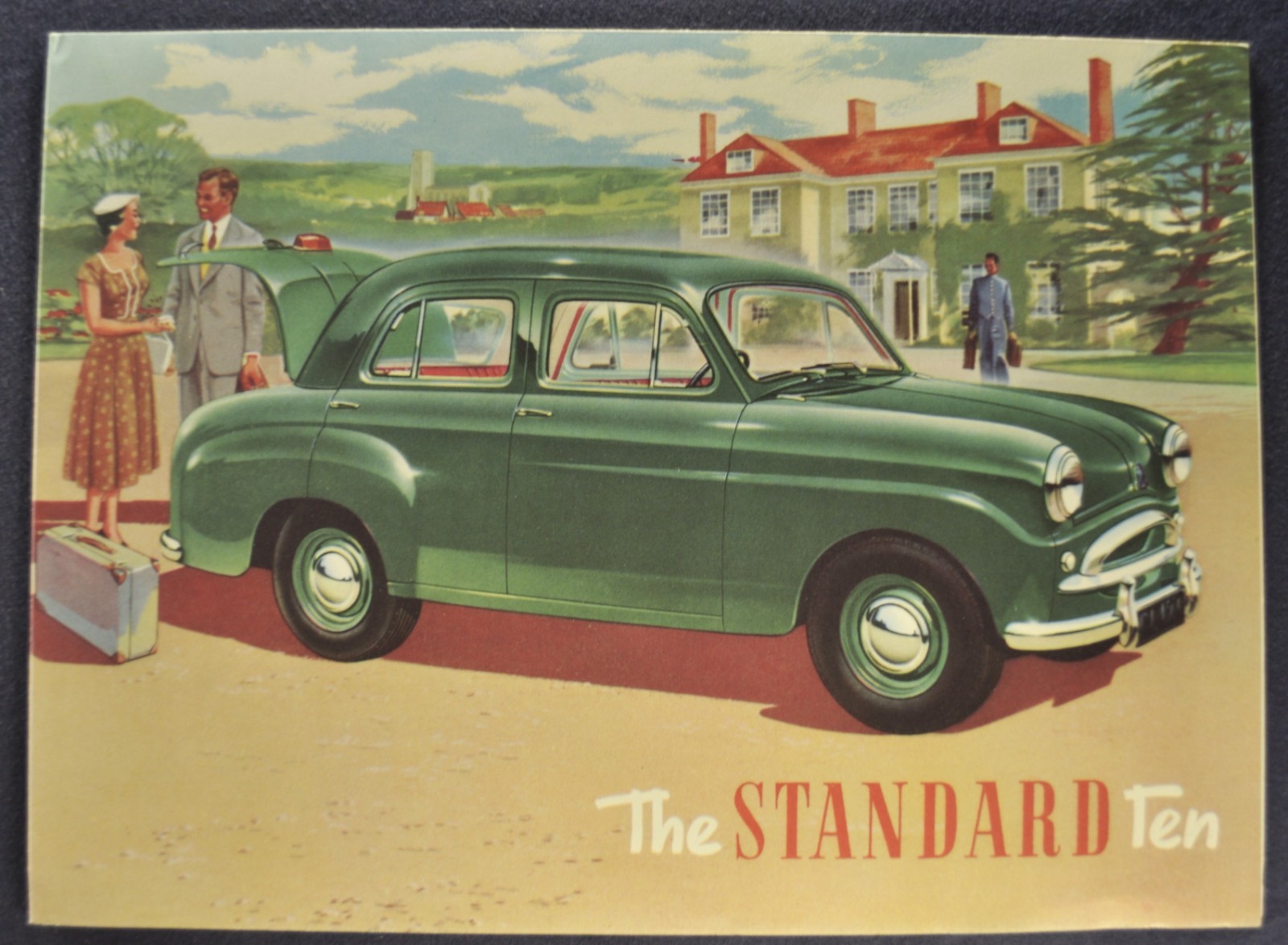 1955 Standard Ten 10 Sales Brochure Folder Saloon Sedan Excellent Original 55