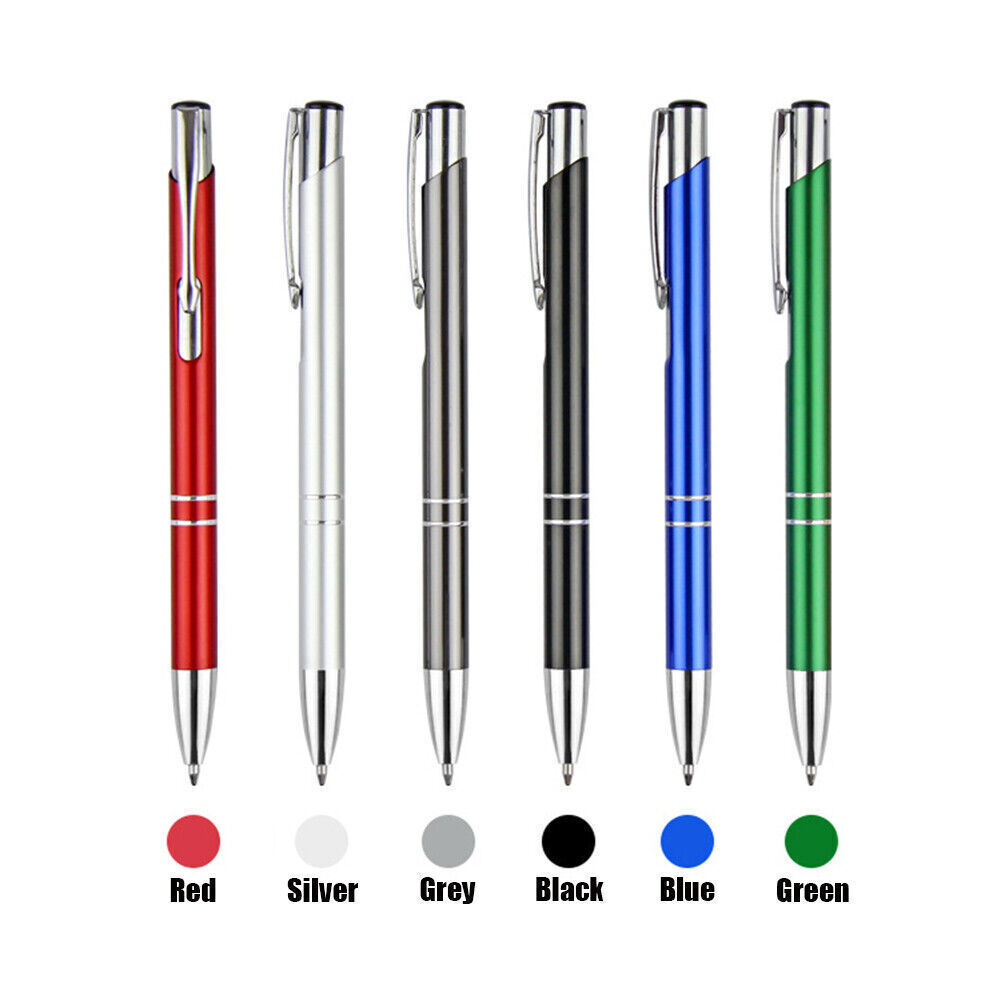 Luxury Full Metal Ballpoint Pen 1mm Black Ink Gel Pen Office Writing Stationery