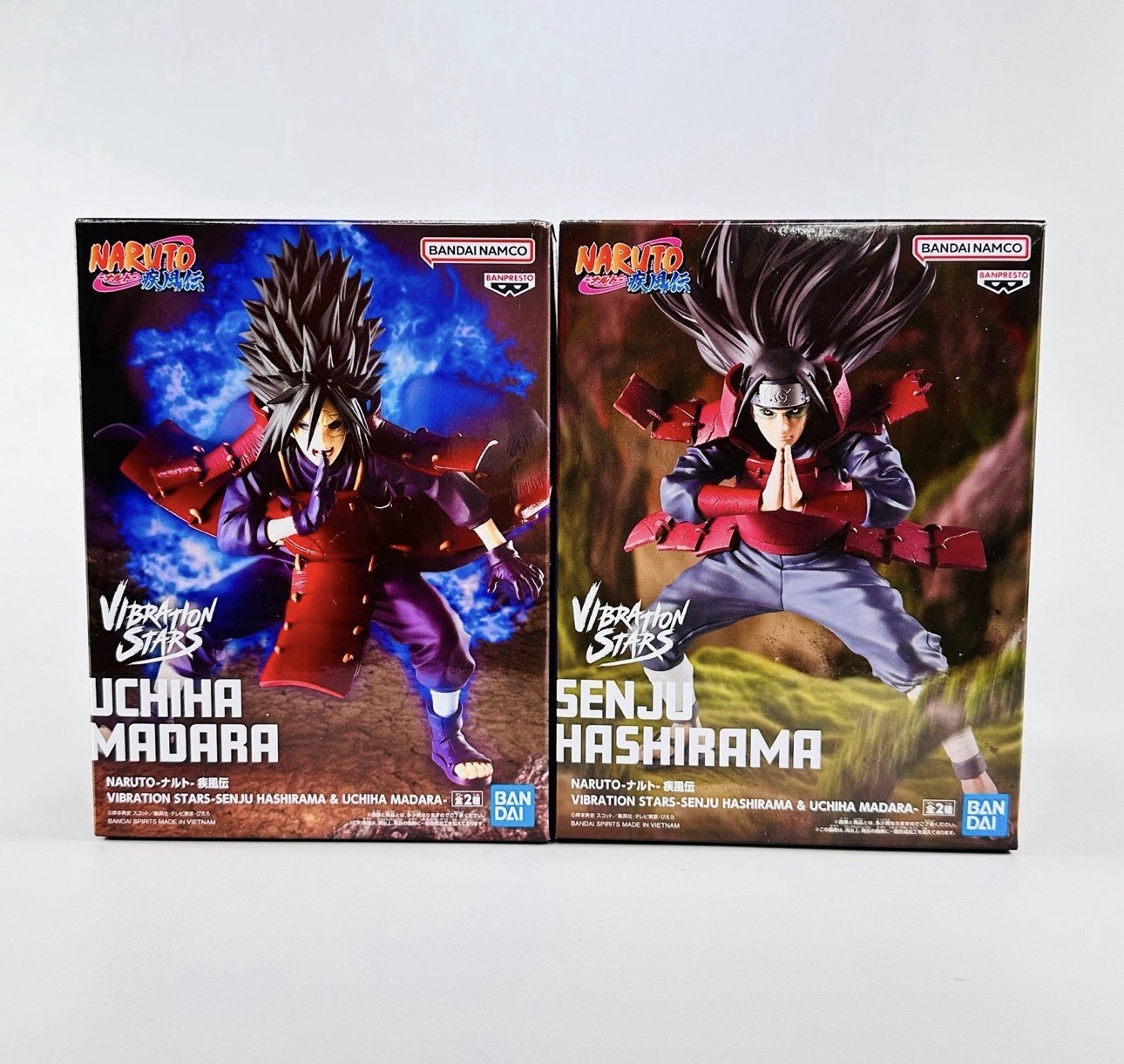 Authentic Naruto Shippuden VIBRATION STARS Senju Hashirama & Uchiha Madara set Authentic Naruto Shippuden VIBRATION STARS Senju Hashirama & Uchiha Madara set