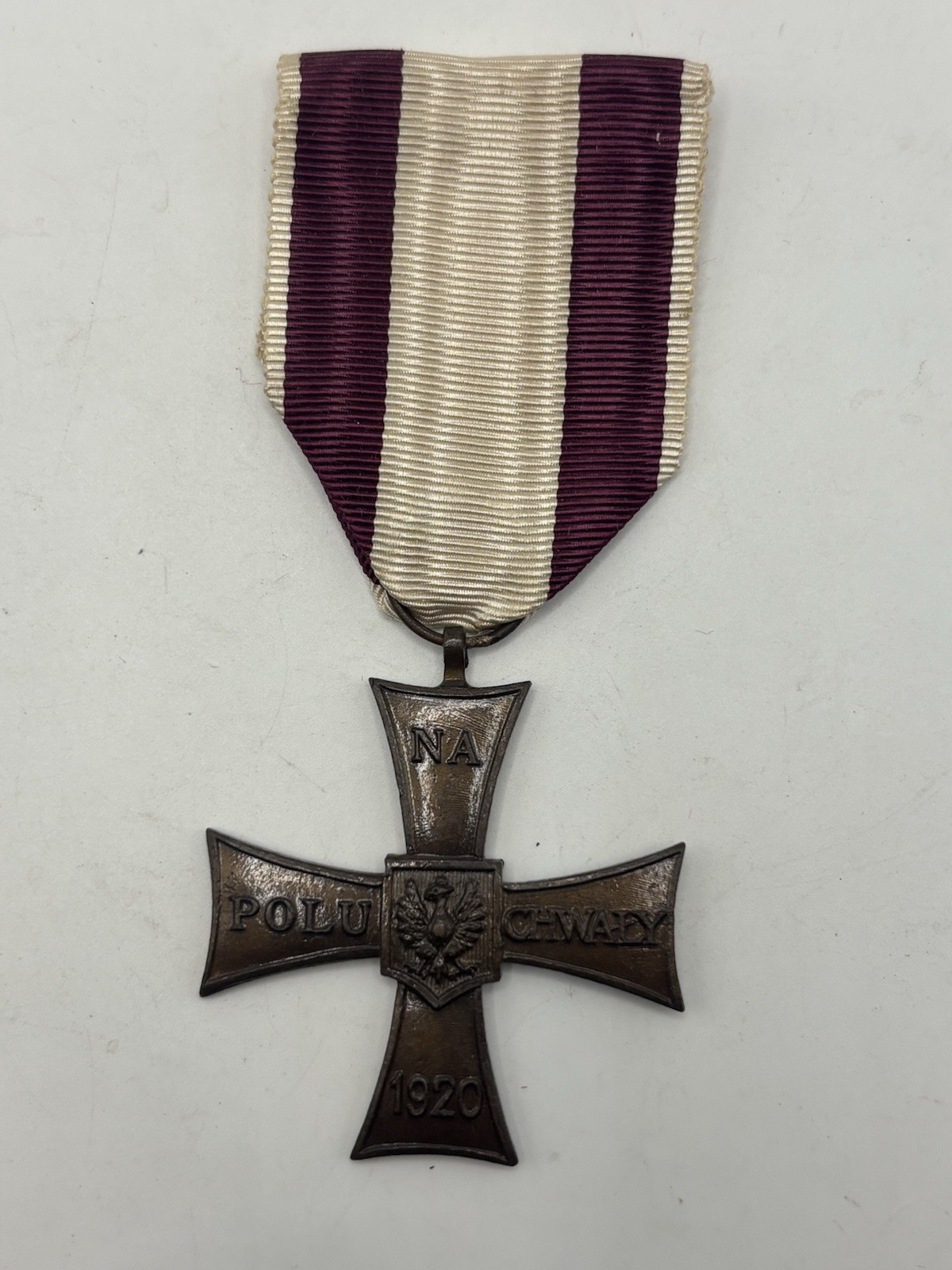 WW2 POLISH EXILE CROSS OF VALOR 1920 ORDER POLAND WW2 POLISH EXILE CROSS OF VALOR 1920 ORDER POLAND