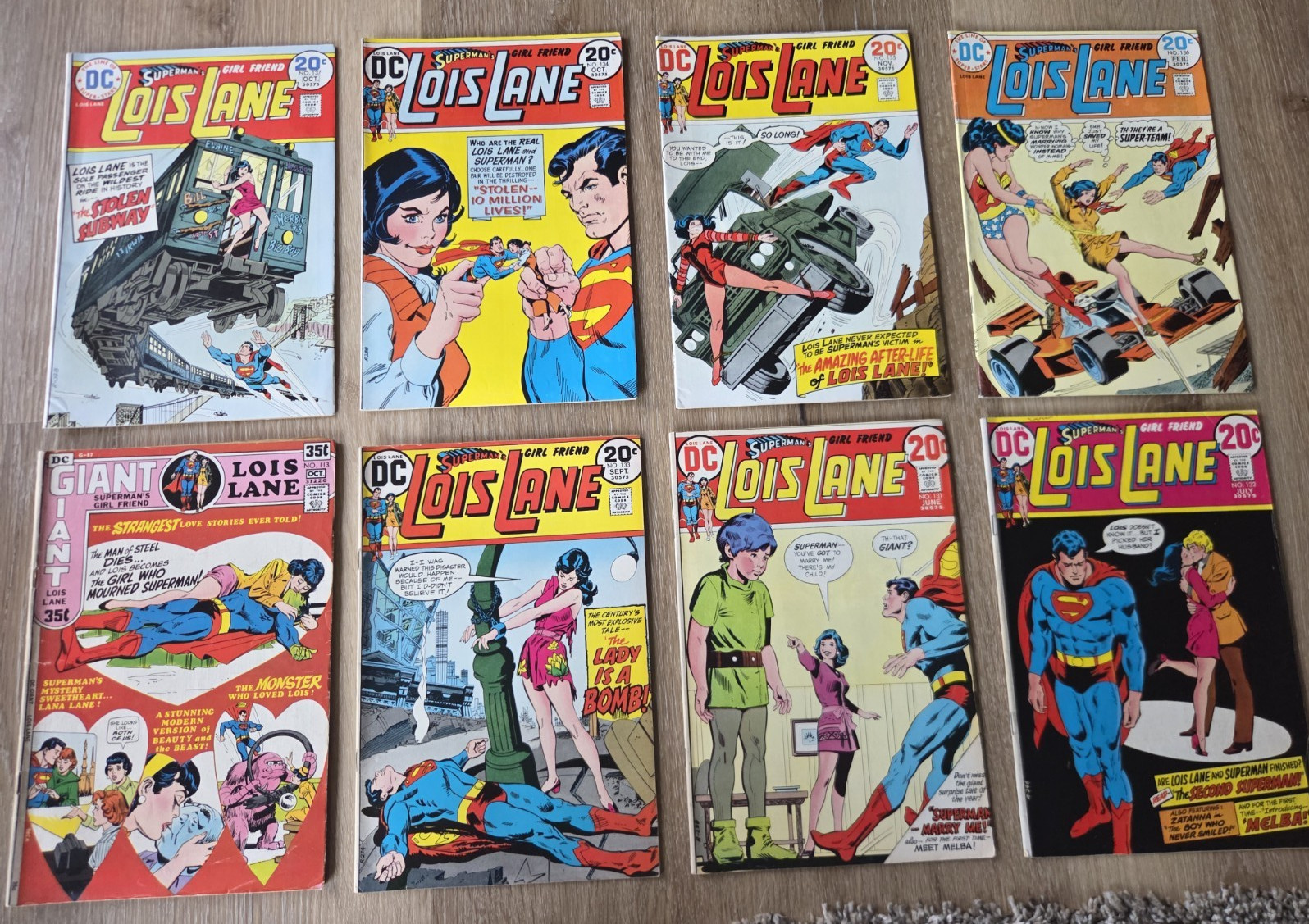 Vintage Lois Lane Comic Run Lot 1973 Bronze Age DC Comics
