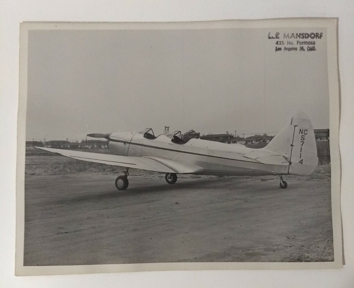 VINTAGE B&W Aircraft Photo Fairchild CORNELL LA CA Plane Broker Civil Aviation VINTAGE B&W Aircraft Photo Fairchild CORNELL LA CA Plane Broker Civil Aviation