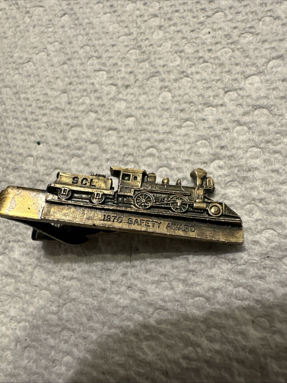 1970 Seaboard Coast Line (SCL) Train Safety Award Tie Clip