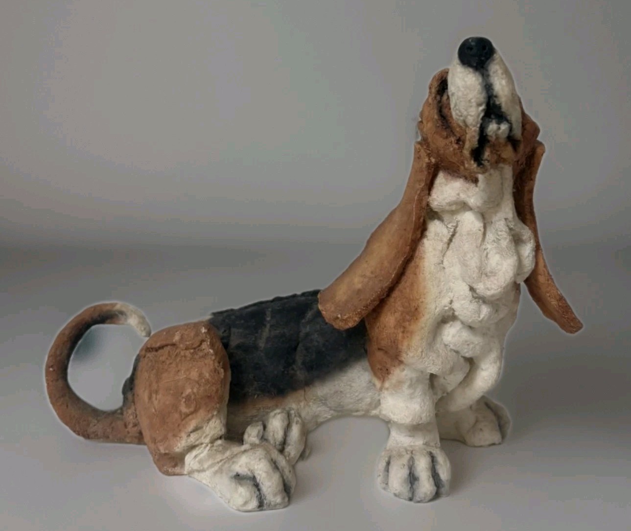 Vintage A Breed Apart Basset #70009 Sculpture Country Artists LTD