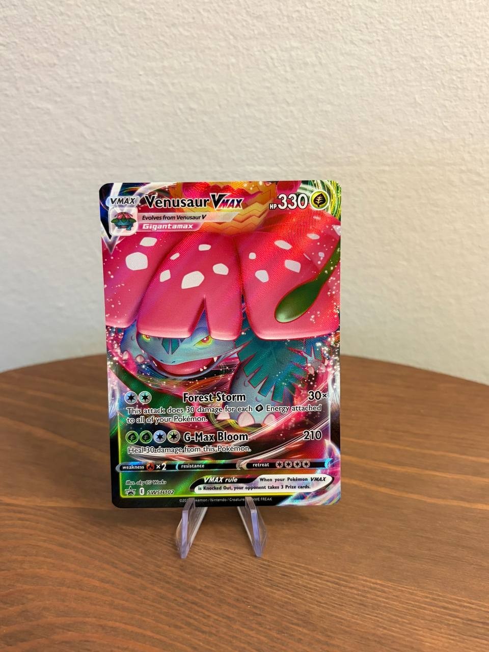 Venusaur VMAX SWSH102 - Swsh Black Star Promo - Standard Size - Pokémon TCG - NM Venusaur VMAX SWSH102 - Swsh Black Star Promo - Standard Size - Pokémon TCG - NM