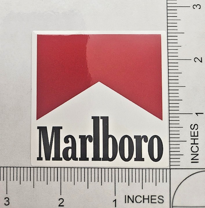 Marlboro Glossy Waterproof Logo Decal Sticker 2.5\