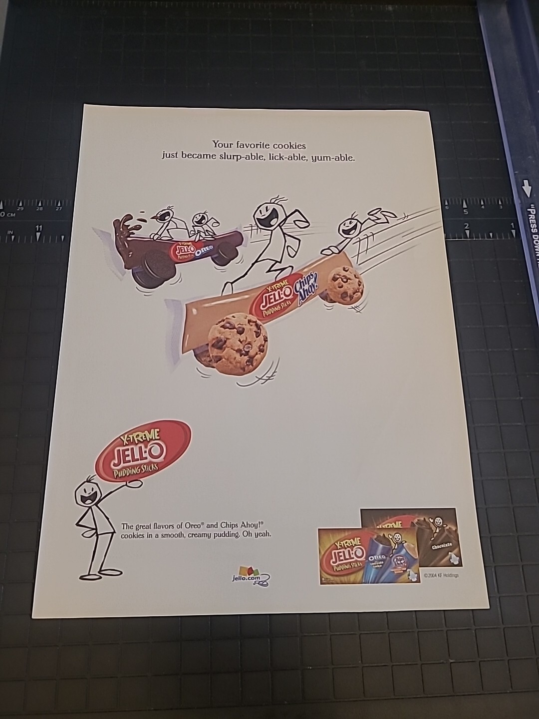 X-treme Jell-O Pudding Sticks Chips Ahoy Print Ad 2004 8x11 Great To Frame X-treme Jell-O Pudding Sticks Chips Ahoy Print Ad 2004 8x11 Great To Frame