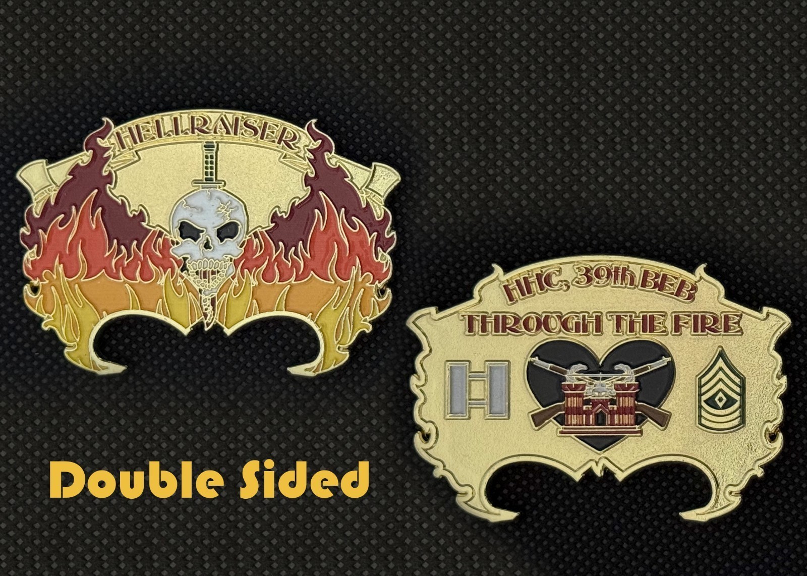 HHC 39th BEB Hellraiser Through The Fire Military Challenge Coin 4#J