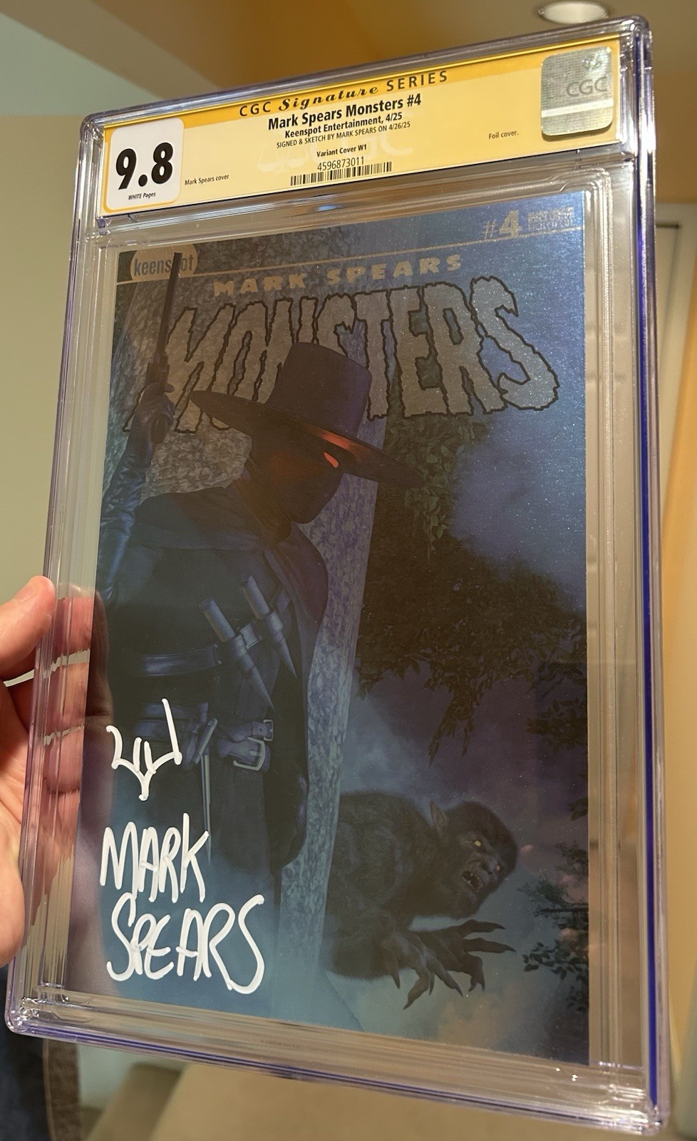 Mark Spears Monsters #4 CGC 9.8 SS Ltd 100 Foil Slayer Cvr Huntsville Exclusive