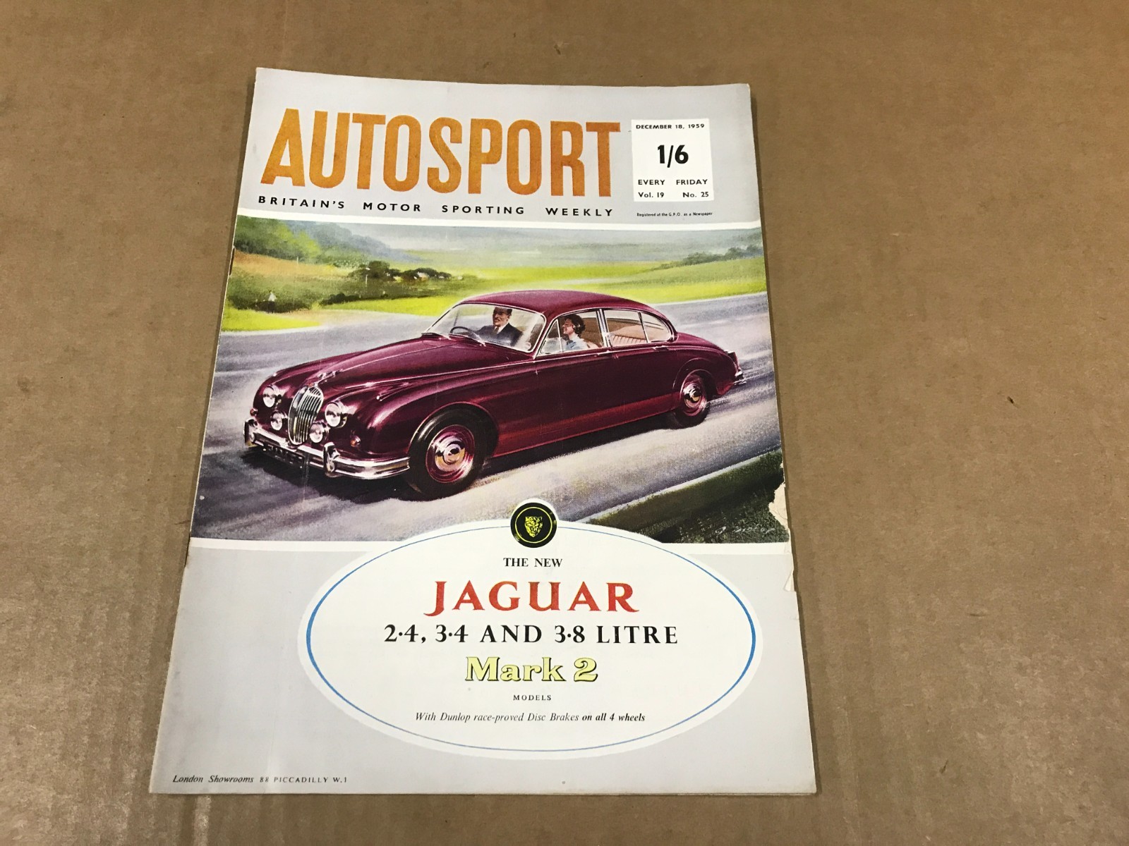 Vintage AutoSport Magazine - Vol. 19 No. 25 - December 18, 1959