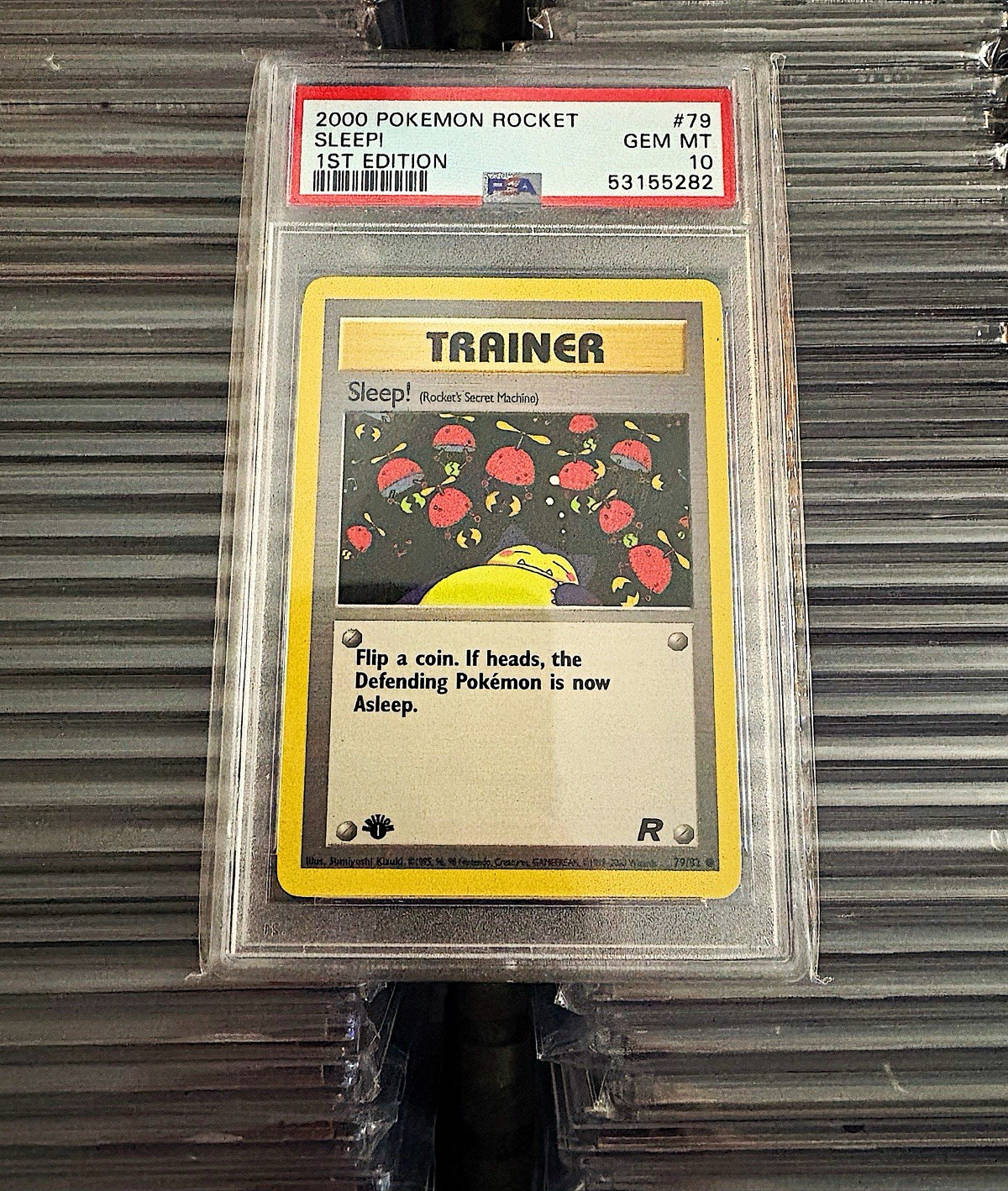 Pokémon Team Rocket Sleep 1st Edition PSA 10 Gem Mint 2000 #79 Pokémon Team Rocket Sleep 1st Edition PSA 10 Gem Mint 2000 #79