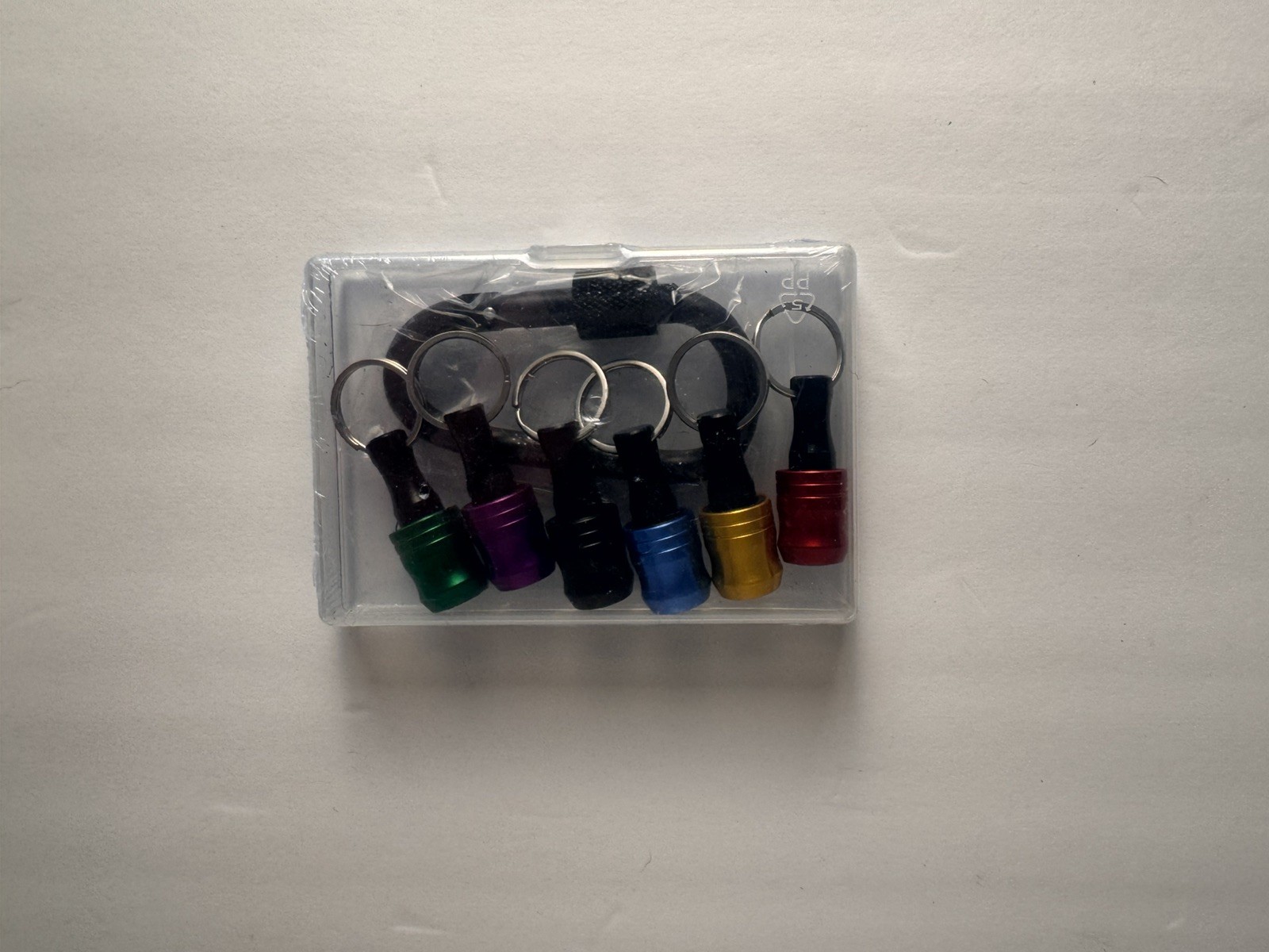 6pc 1/4” Hex Bit Holder Keychain Quick Release Drill Impact Driver Color Set 6pc 1/4” Hex Bit Holder Keychain Quick Release Drill Impact Driver Color Set