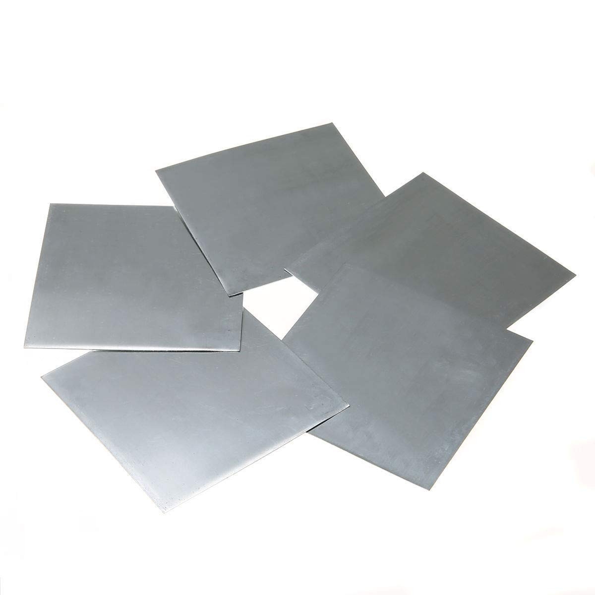 5Pcs High Purity 99.9% Pure Zinc Zn Sheet Plate Metal Foil 100Mm X 100Mm X 0.5M 5Pcs High Purity 99.9% Pure Zinc Zn Sheet Plate Metal Foil 100Mm X 100Mm X 0.5M