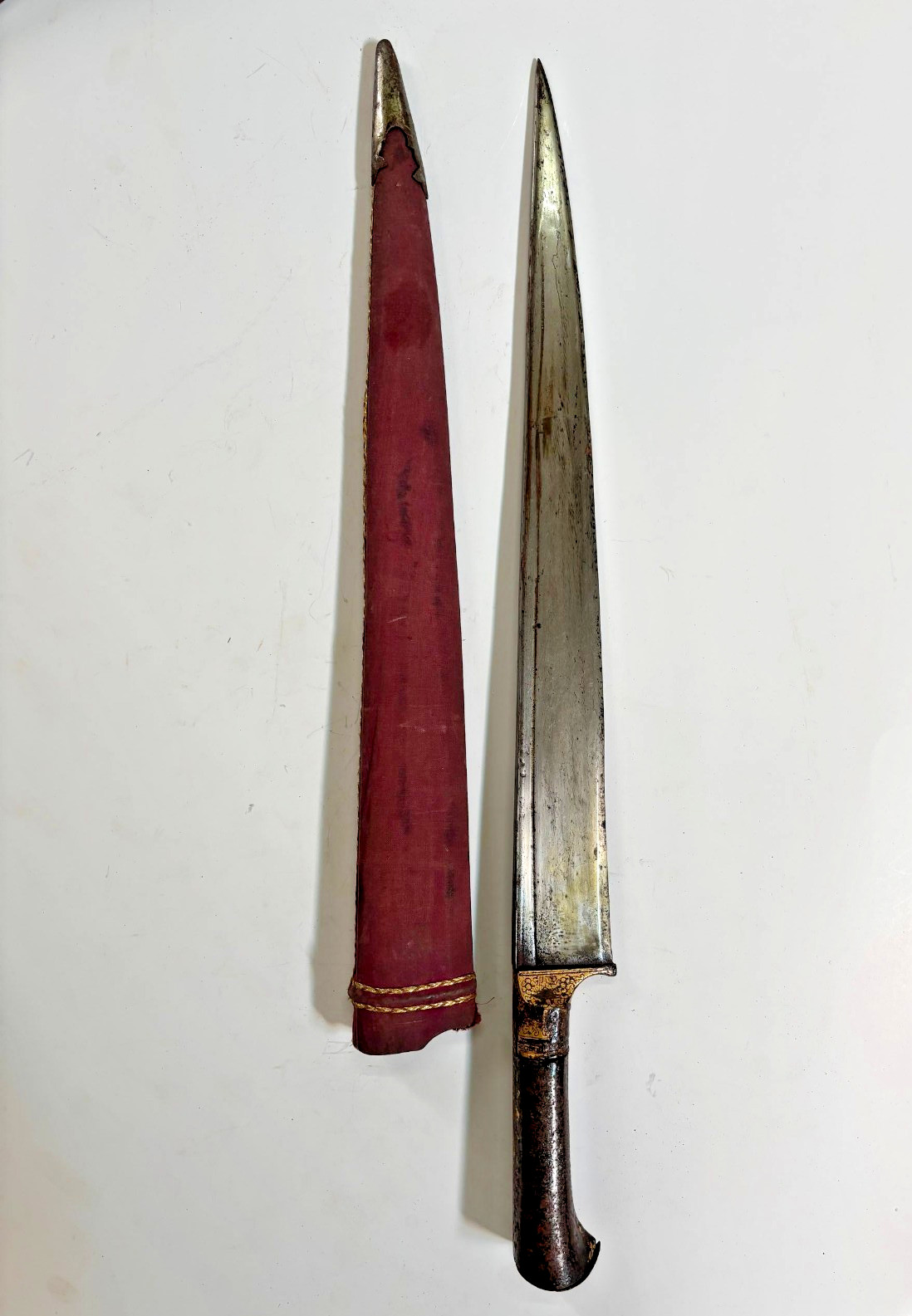 Gold Work KOFTGARI Khanjar Wootz Dagger Antique Very Rare Collectible 24'