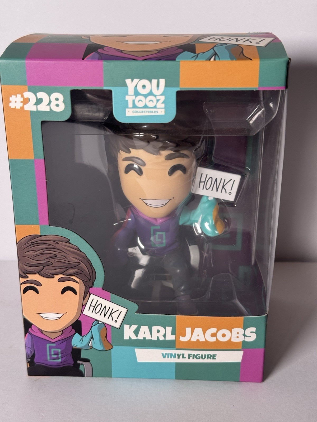 Youtooz Karl Jacobs #228 Vinyl Figure HONK w/ Box Claim Code Sticker 